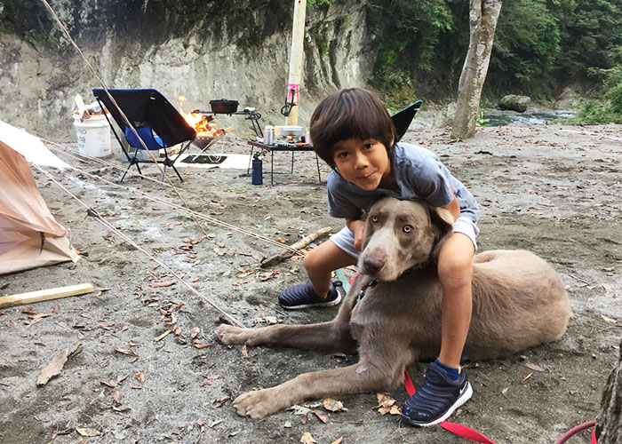 犬と一緒にキャンプ 埼玉県奥秩父 将門の滝オートキャンプ場